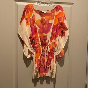 Loose and flowy floral blouse